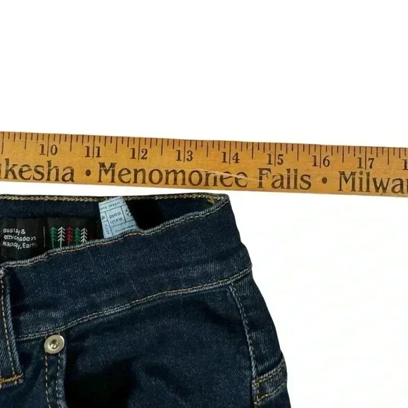 Slo Mid Rise Skinny Jeans Women's SIze 34 Dark Blue Denim Stretch - Picture 14 of 15